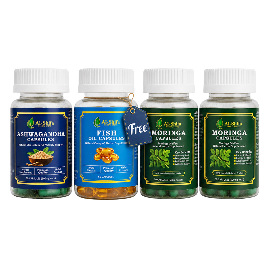 Buy 2 Moringa + 1 Ashwagandha, Get Fish Oil Free