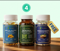 Buy 1 Fish Oil + 4 Moringa, Get Ashwagandha Free