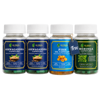 Buy 1 Moringa + 2 Ashwagandha, Get Fish Oil Free