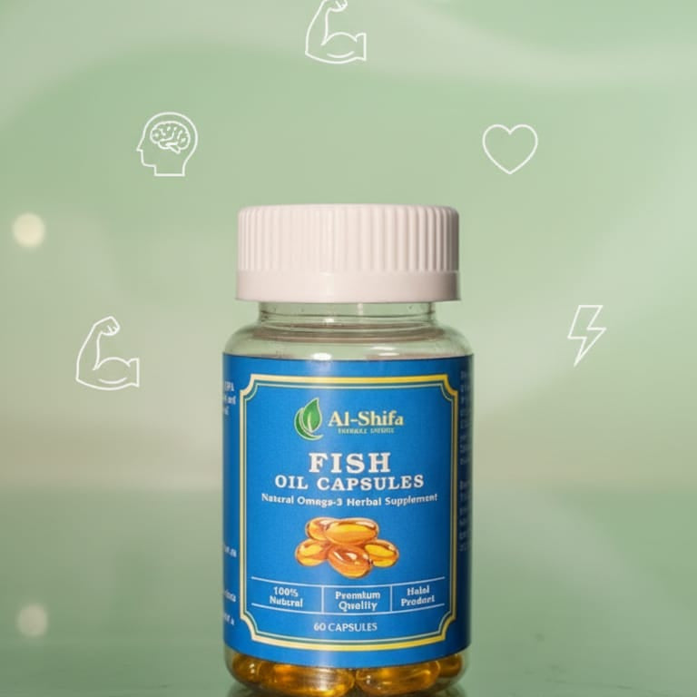 Fish Oil Softgel Capsules - Heart, Brain & Wellness Support