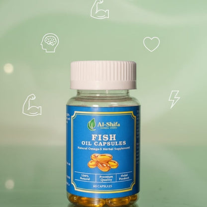 Fish Oil Softgel Capsules - Heart, Brain & Wellness Support