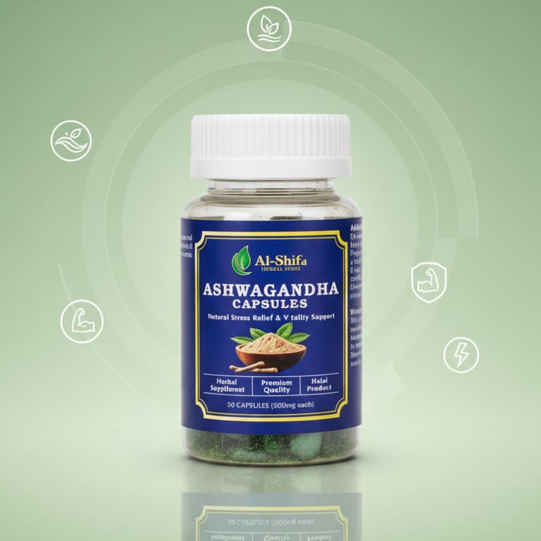 Ashwagandha Capsules (Ashfanganda) - Supports Stress Relief, Energy & Wellness