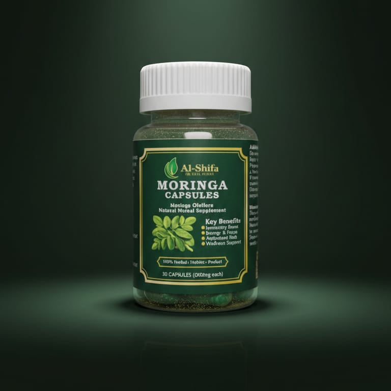 Moringa Capsules - 100% Natural Herbal Supplement